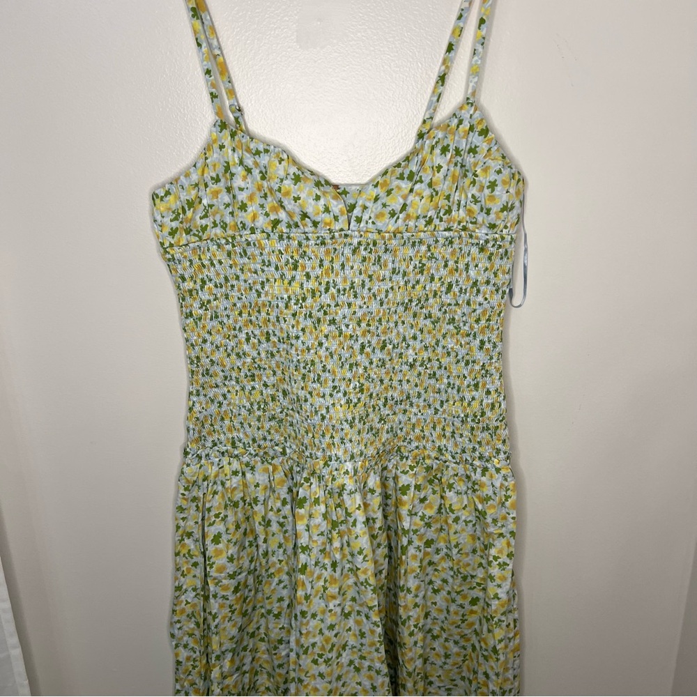 NWT Free People Floral Dress Lavendar Daze Sun Dress Multicolor Size Large MIDI - Picture 4 of 14